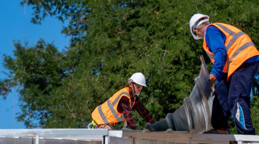 Professional metal roof installation in Roy, UT
